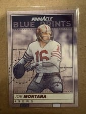 2024 Panini Encore Pinnacle Blue Prints Joe Montana #12 card