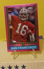 2024 Topps Chrome 1974 Topps Football Joe Montana #74TF-18 card