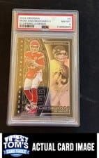 2024 Panini Obsidian Eclipsing Legends Joe Montana/Patrick Mahomes II #6 card