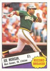 1985 Topps Base Set Joe Morgan #5 card