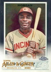 2020 Topps Allen & Ginter Chrome Base Set Joe Morgan #27 card
