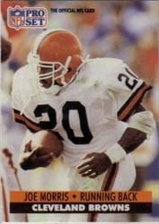 1991 Pro Set Base Set Joe Morris #476 card