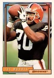 1992 Topps Base Set Joe Morris #658 card