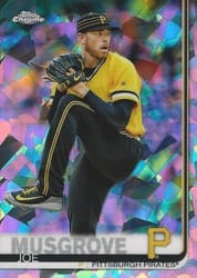 2019 Topps Chrome Sapphire Edition Base Set Joe Musgrove #104 card