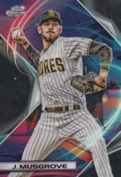 2022 Topps Cosmic Chrome Base Set Joe Musgrove #187 card