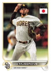 2022 Topps Japan Edition Base Set Joe Musgrove #3 card