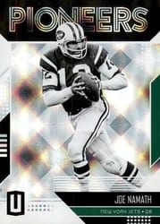 2018 Panini Unparalleled Pioneers Joe Namath #PN-JN card