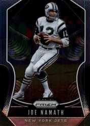 2019 Panini Prizm Base Set Joe Namath #268 card
