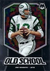 2020 Panini Mosaic Old School Joe Namath #OS7 card