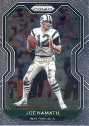 2020 Panini Prizm Base Set Joe Namath #36 card