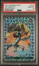 2021 Panini Donruss Optic Downtown Joe Namath #DT-4 card