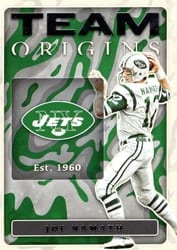 2022 Panini Origins Team Origins Joe Namath #TO-8 card