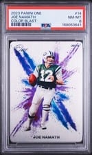 2023 Panini One Color Blast Joe Namath #14 card