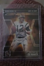 2025 Panini Silhouette Super Bowl Joe Namath #1 card