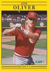 1991 Fleer Base Set Joe Oliver #75 card