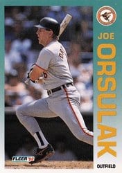 1992 Fleer Base Set Joe Orsulak #22 card