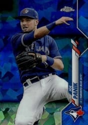 2020 Topps Chrome Update Sapphire Edition Base Set Joe Panik #U-221 card