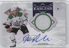 2023-24 Upper Deck Ultimate Collection Ultimate Emblems Autograph Joe Pavelski #UE-JP card