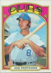 1972 Topps Base Set Joe Pepitone #303 card