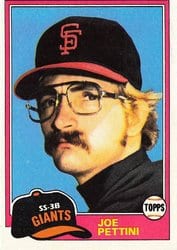 1981 Topps Base Set Joe Pettini #62 card
