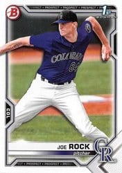 2021 Bowman Draft Base Set Joe Rock #BD-154 card