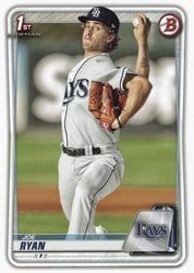 2020 Bowman Prospects Joe Ryan #BP-117 card