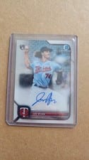 2022 Bowman Chrome Rookie Autographs Joe Ryan #CRA-JR