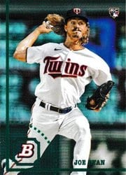 2022 Bowman Heritage Base Set Joe Ryan #50 card