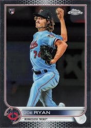 2022 Topps Chrome Base Set Joe Ryan #48 card