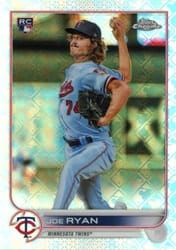 2022 Topps Chrome Logofractor Edition Base Set Joe Ryan #57 card