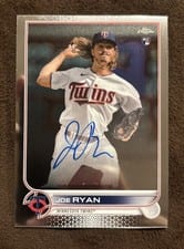 2022 Topps Chrome Rookie Autographs Joe Ryan #RA-JR card