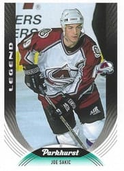 2020-21 Parkhurst Base Set Joe Sakic #326 card