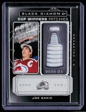 2022-23 Upper Deck Black Diamond Cup Winners Patches Joe Sakic #CW-JS card