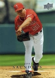 2008 Upper Deck Base Set Joe Saunders #1 card