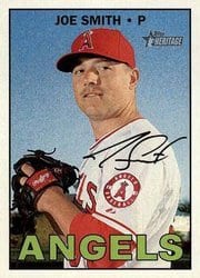 2016 Topps Heritage Base Set Joe Smith #506 card