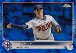 2022 Topps Chrome Update Sapphire Edition Base Set Joe Smith #US55 card
