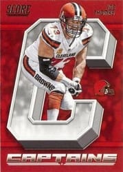 2018 Score Captains Joe Thomas #4 card