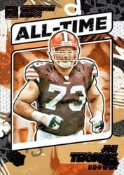 2021 Donruss All-Time Gridiron Kings Joe Thomas #AT-5 card