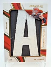 2024 Panini Immaculate Collection Nameplate Nobility Joe Thomas #5 card