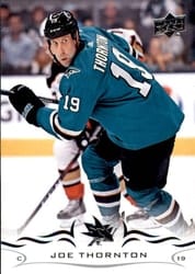 2018-19 Upper Deck Base Set Joe Thornton #401 card