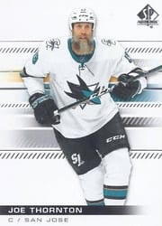 2019-20 SP Authentic Base Set Joe Thornton #44 card