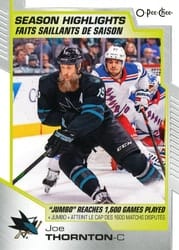 2020-21 O-Pee-Chee Base Set Joe Thornton #592 card