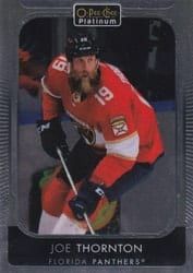 2021-22 O-Pee-Chee Platinum Base Set Joe Thornton #176 card