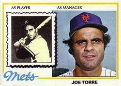 1978 Topps Base Set Joe Torre #109 card