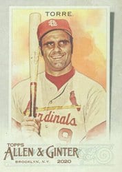 2020 Topps Allen & Ginter Base Set Joe Torre #140 card