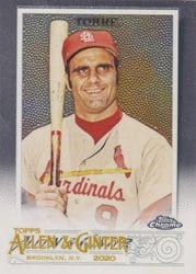 2020 Topps Allen & Ginter Chrome Base Set Joe Torre #140 card