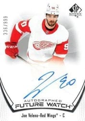 2021-22 SP Authentic Base Set Joe Veleno #112 card