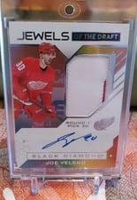 2021-22 Upper Deck Black Diamond Jewels of the Draft Joe Veleno #JD-JV card