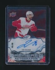2021-22 Upper Deck Ice Ice Premieres Autograph Joe Veleno #IPA-JV card