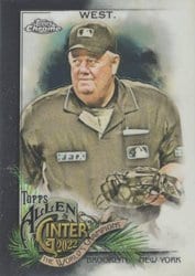 2022 Topps Allen & Ginter Chrome Base Set Joe West #225 card
